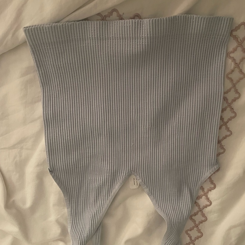 Blue crop top